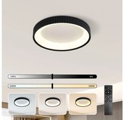 Brilagi - Plafonieră LED dimabilă FALCON MODERN, 30W/230V, 40 cm, neagră + telecomandă