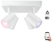 WiZ LED RGBW spot reglabil IMAGEO 4xGU10/4,9W/230V alb Wi-Fi