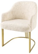 Set de 2 scaune, Stofa Chenila, Bej, EXTRAVAGANCIA, A-45927 VC