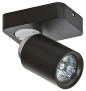 Aplica de perete/tavan cu spot stil modern minimalist Tomi 1 neagra