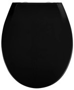 WENKO 23443100-WC Capac WC KOS 44 x 37 cm negru/argintiu