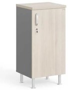 Dulap scurt Manager LUX 45 x 43 x 93 cm, dreapta, salcâm deschis / gri