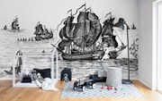 Tapet High Seas, Black, Rebel Walls