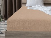 Cearsaf Frotir cu elastic 180 x 200 cm maro deschis