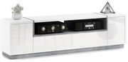 Comodă de televizor FRED alb/gri