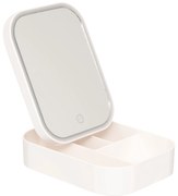 Oglindă cosmetică LED 2 în 1 LUMI cutie, 19,8 x 15 x 6 cm