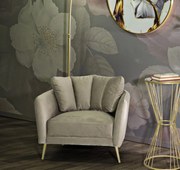 Mauro Ferretti Fotoliu Kiev Gri cm 88X77X74 | Aosom Romania
