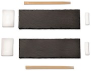 Kesper 38142 Set de sushi din ardezie, 8 piese