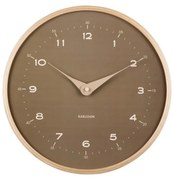 Karlsson 5995MG ceas de perete design, maro,diametru 30 cm
