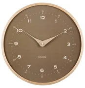 Karlsson 5995MG ceas de perete design, maro,diametru 30 cm