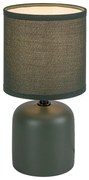 Lampa de masa ceramica si abajur verde Daphni