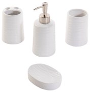 Set ceramic de accesorii pentru baie WHITE - 4 piese în set, ZELLER