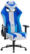 Scaun gaming Diablo X-Player 2.0 din material Normal Size Frost White / alb