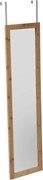 Oglinda pentru usa, rama din bambus, 110 x 30 x 1,5 cm