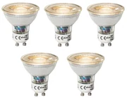 Set 5 becuri GU10 dimbare LED lamp 3W 200 lm 2700K