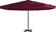 vidaXL Umbrelă de soare de exterior stâlp aluminiu roșu bordo 500 cm