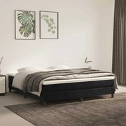 vidaXL Saltea de pat cu arcuri, negru, 160x220x20 cm, catifea
