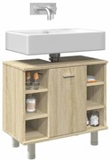 vidaXL Dulap de baie, stejar Sonoma, 60 x 32 x 53,5 cm, PAL