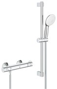 Baterie dus termostatata Grohe Grohtherm 800 crom lucios cu set de dus