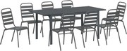 vidaXL Set de masă pentru grădină 9 pcs Antracit