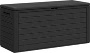 vidaXL Ladă de depozitare pentru grădină, antracit, 116 x 44 x 55 cm