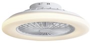 Ventilator de tavan alb 48,5 cm, inclusiv LED RGB reglabil cu telecomandă - Clemo