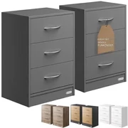 Deuba Set de 2 noptiere Eloise 54x39x28 cm - antracit