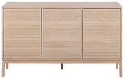 Comodă în culoare naturală joasă cu aspect de lemn de stejar 135x80 cm Linley – Actona