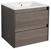 Mobilier de baie inferior Porto 60 cu lavoar în culoarea ulmului Rauna
