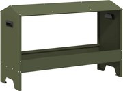 vidaXL JGHEAB pentru hrănit pui Verde măsliniu 81 x 32 x 53,5 cm