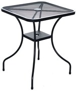Masă de grădină metalică ZWMT-60 - pătrat 60 x 60 cm