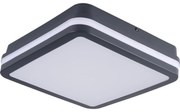 Plafonieră LED de exterior cu senzor Kanlux 38788 BENO 12/18W/230V 3000/3500/4000K IP65 antracit
