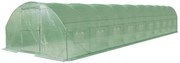 Tunel folie 4x12m Garden Point verde cu ușă