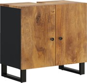 vidaXL Dulap de chiuvetă 62x33x58 cm lemn masiv mango & lemn compozit