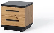 Noptieră Indi NS (Stejar artisan + Negru mat + Stejar artisan). 1051740