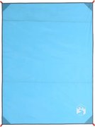 vidaXL Pătură de picnic cu țăruși, albastru, 205x155 cm