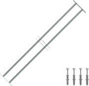 vidaXL Grilaj de siguranță pentru ferestre cu 2 bare transversale 1000-1500mm