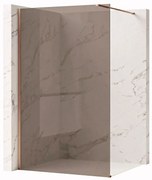 Paravan de dus Rea Flexi Brown / Brush Copper 90