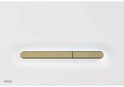 Clapeta actionare rezervor wc alb mat auriu mat Alcadrain M1876-7 Alb mat/Auriu mat