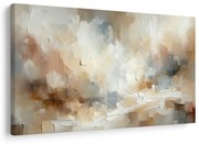 Tablou abstracție delicată în bej