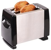 Toaster pentru paine Rosberg R51440AS, 750W, 2 felii, 6 trepte de prajire, Negru/Inox