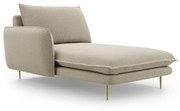 Sezlong tapitat Vienna picioare gold – L170 x l110 x h95