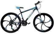 Bicicleta Caraiman, roti 26 inch, cadru otel, frane pe disc, albastra, BC87
