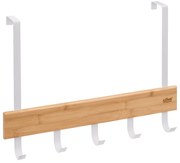 Cuier pentru ușă de baie, 5 cârlige