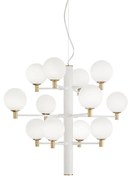 Candelabru design modern COPERNICO SP12 BIANCO, D-71cm 197302