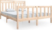 vidaXL Cadru de pat, 150x200 cm, lemn masiv, King Size