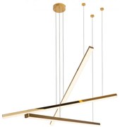 Lustra LED dimabila design modern TRIO 3 auriu