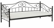 Pat de o persoană 90 cm Danina (negru) (cu somieră). 1016019