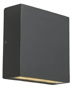 Lampă de perete exterioară gri închis IP54 cu LED 2 lumini - Otan