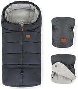 PETITE&MARS - Set sac de iarnă 3în1 JIBOT + mânuși JASIE gri